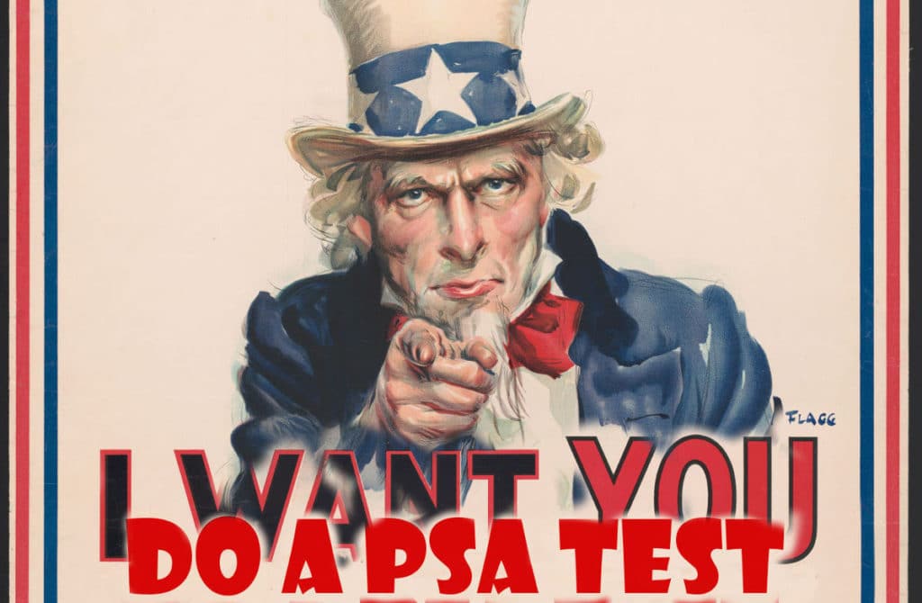 I want you do a PSA test